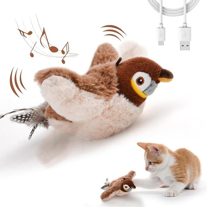 Spokey Chirping Cat Bird Toy