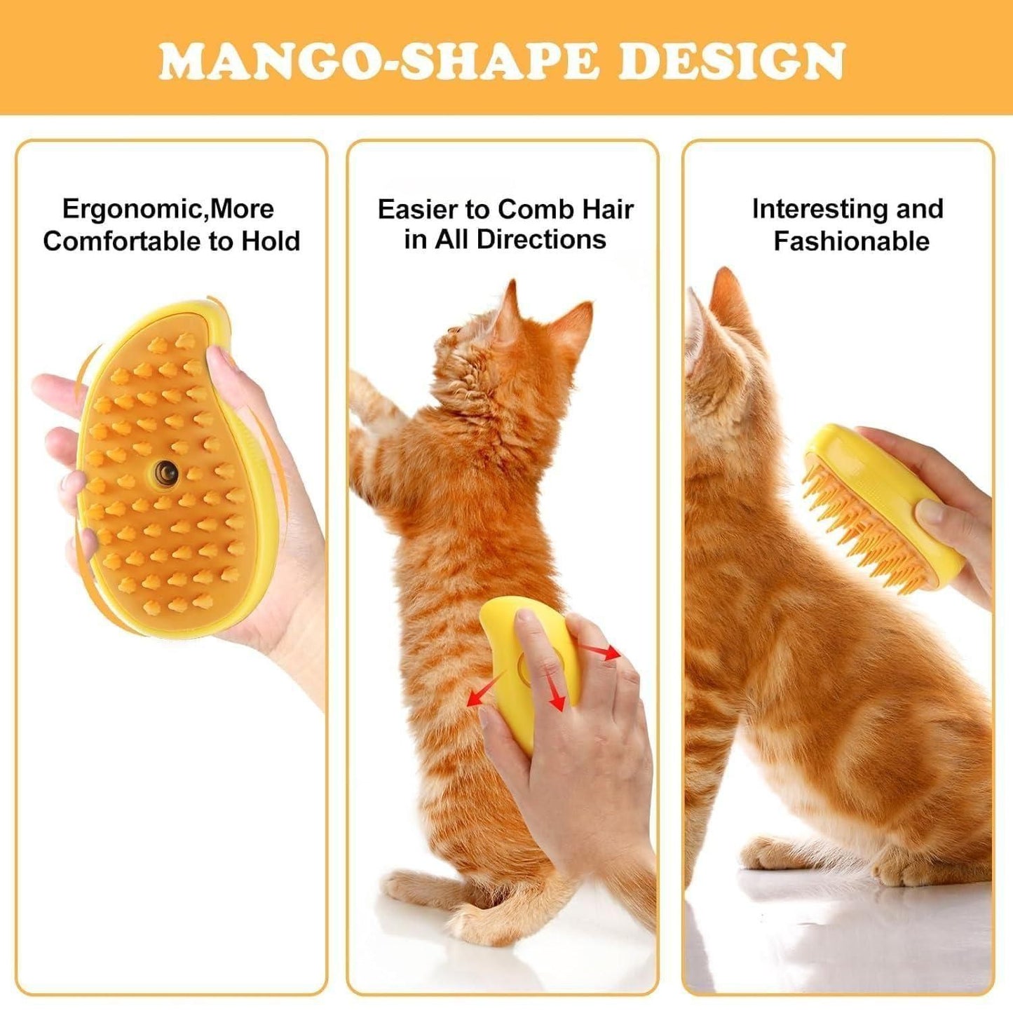 Spokey SteamySpa™ 3-in-1 Pet Grooming Brush