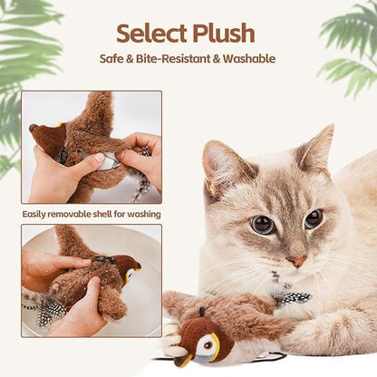 Spokey Chirping Cat Bird Toy