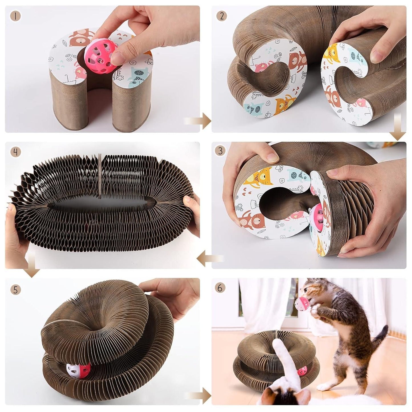 Spokey Cat Scratching Board Foldable Cat Scratcher