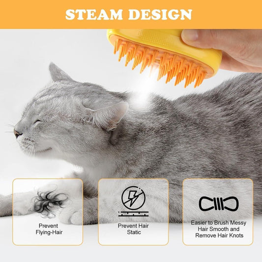 Spokey SteamySpa™ 3-in-1 Pet Grooming Brush